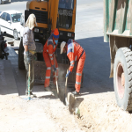 عملیات تسطیح پیاده راه لای روبی و نظافت خیابان مولانا3